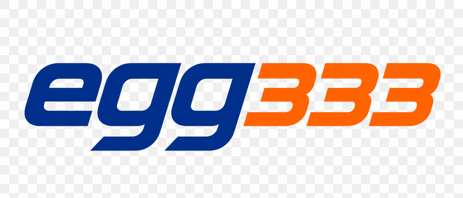 egg333 logo on forest green header